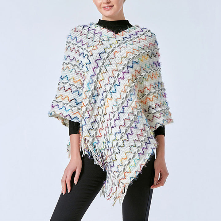 Buddha Stones Tybetański Kolorowy Pasiasty Szal Frędzle Sweter Zimowy Przytulny Podróżny Szalik Otulacz - image 32