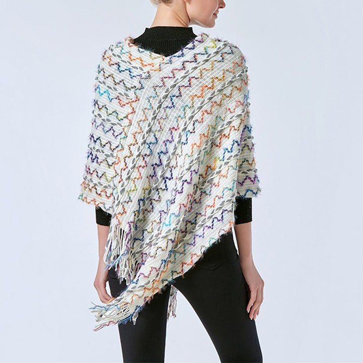 Buddha Stones Tybetański Kolorowy Pasiasty Szal Frędzle Sweter Zimowy Przytulny Podróżny Szalik Otulacz - image 33