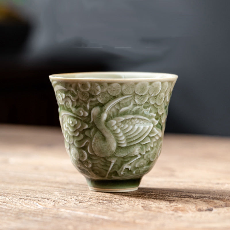 Buddha Stones Sosna Ceramiczny Filiżanka Kung Fu Filiżanka do Herbaty 80ml