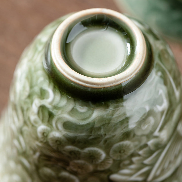 Buddha Stones Sosna Ceramiczny Filiżanka Kung Fu Filiżanka do Herbaty 80ml