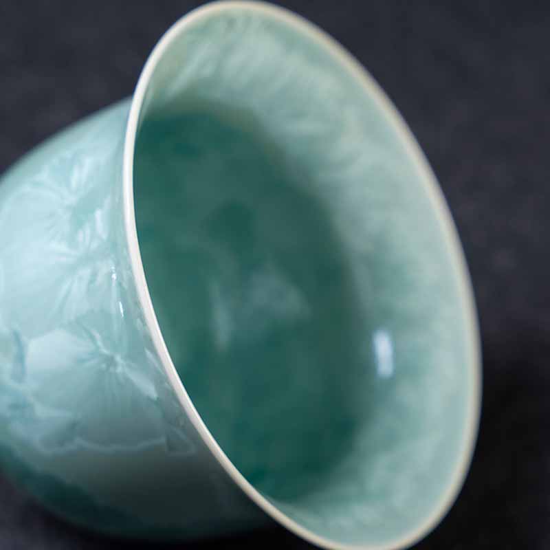 Buddha Stones Tradycyjny Szkliwo Ceramiczny Gaiwan Sancai Filiżanka Kung Fu Filiżanka I Spodek Z Pokrywką 180 ml