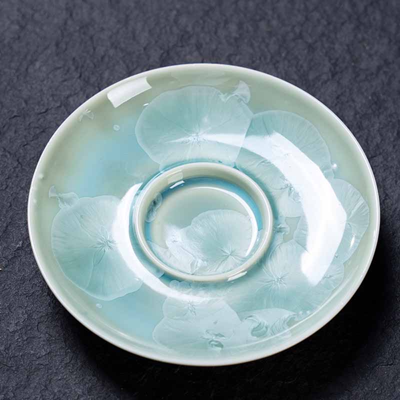 Buddha Stones Tradycyjny Szkliwo Ceramiczny Gaiwan Sancai Filiżanka Kung Fu Filiżanka I Spodek Z Pokrywką 180 ml