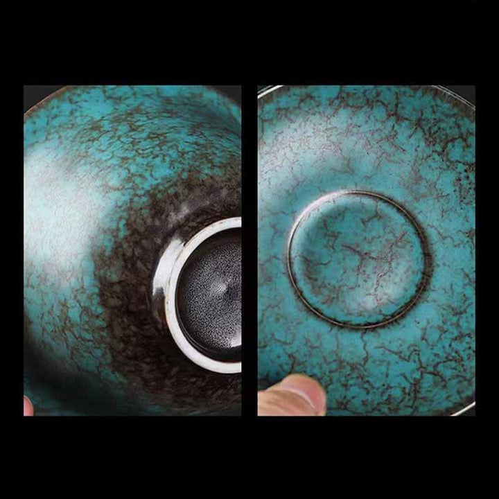 Buddha Stones Tradycyjna Sosna Zielona Ceramiczna Gaiwan Sancai Filiżanka Do Herbaty Kung Fu Filiżanka Do Herbaty I Spodek Z Pokrywką