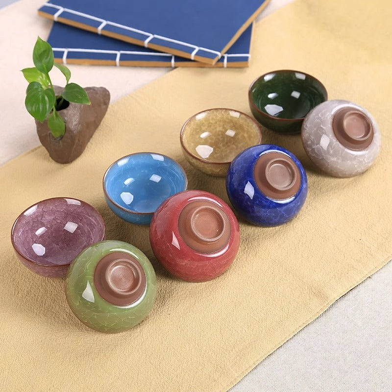 Buddha Stones Śliczna Rybka Koi Ceramiczna Filiżanka Do Herbaty Kung Fu Miska 45ml