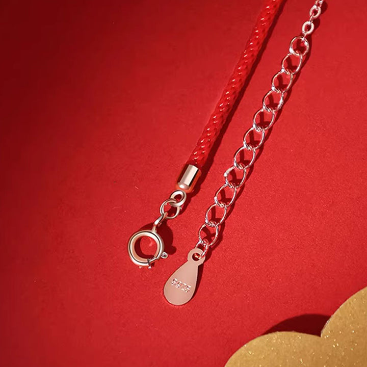 Buddha Stones 925 Srebro Sterling Rok Smoka Miedź Koi Ryba Szczęście Ochrona Bransoletka