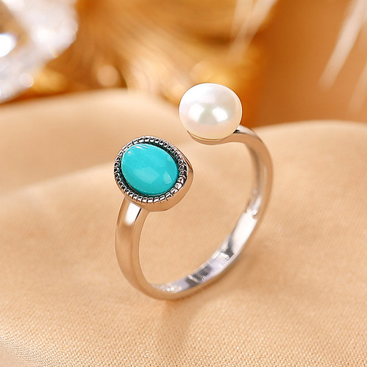 Buddha Stones 925 Srebro Sterling Perła Turkus Uzdrawiający Naszyjnik Mądrość Wisiorek Pierścień Kolczyki - image 7