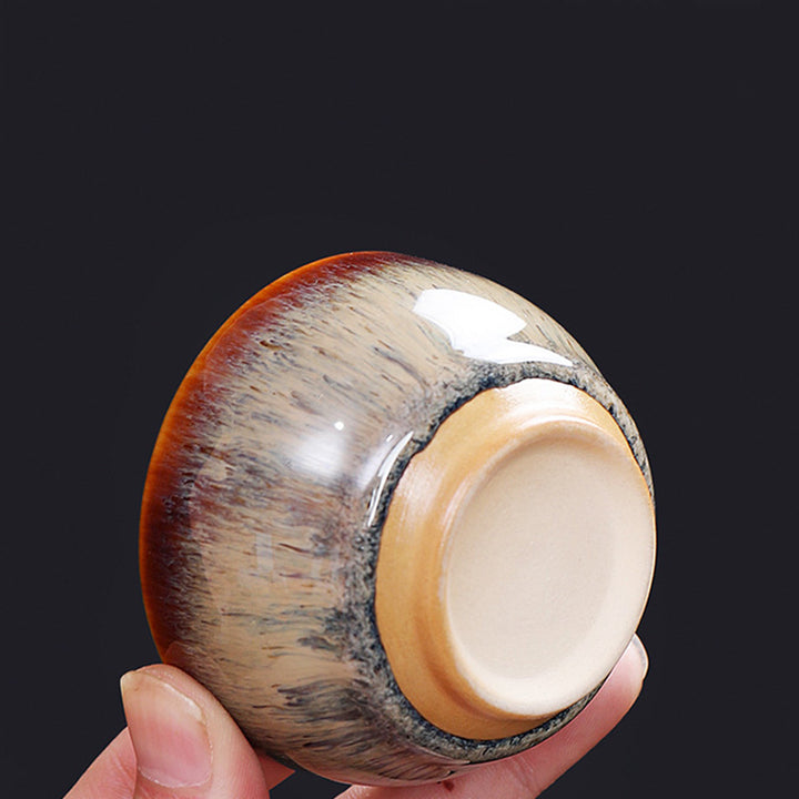 Buddha Stones 12 Chiński wzór zodiaku Ceramiczna filiżanka do herbaty Kung Fu Jian Chińska filiżanka do herbaty Zhan 73 ml