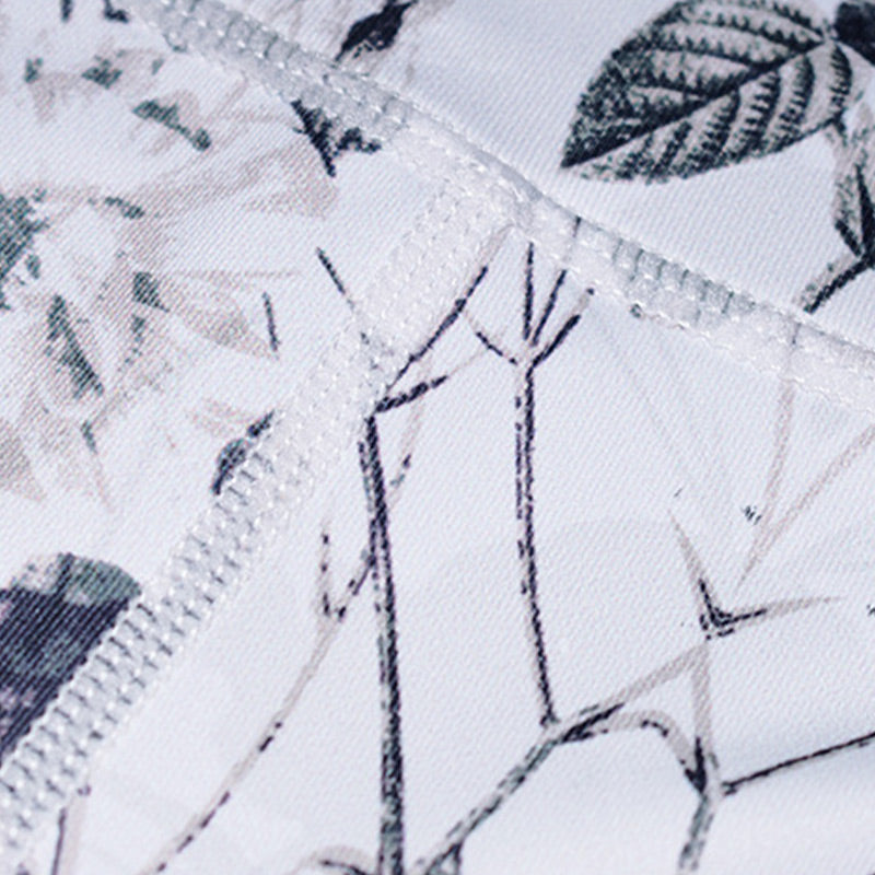 Buddha Stones Kwiaty Liście Nadruk Spodnie Sportowe Fitness Joga Legginsy Damskie Spodnie do Jogi - image 8