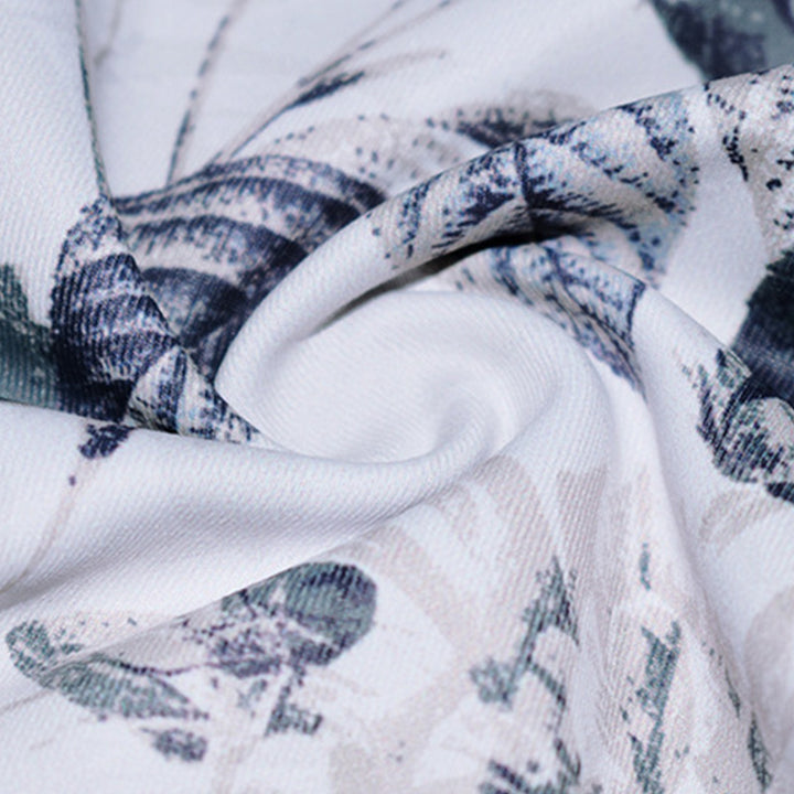 Buddha Stones Kwiaty Liście Nadruk Spodnie Sportowe Fitness Joga Legginsy Damskie Spodnie do Jogi - image 7