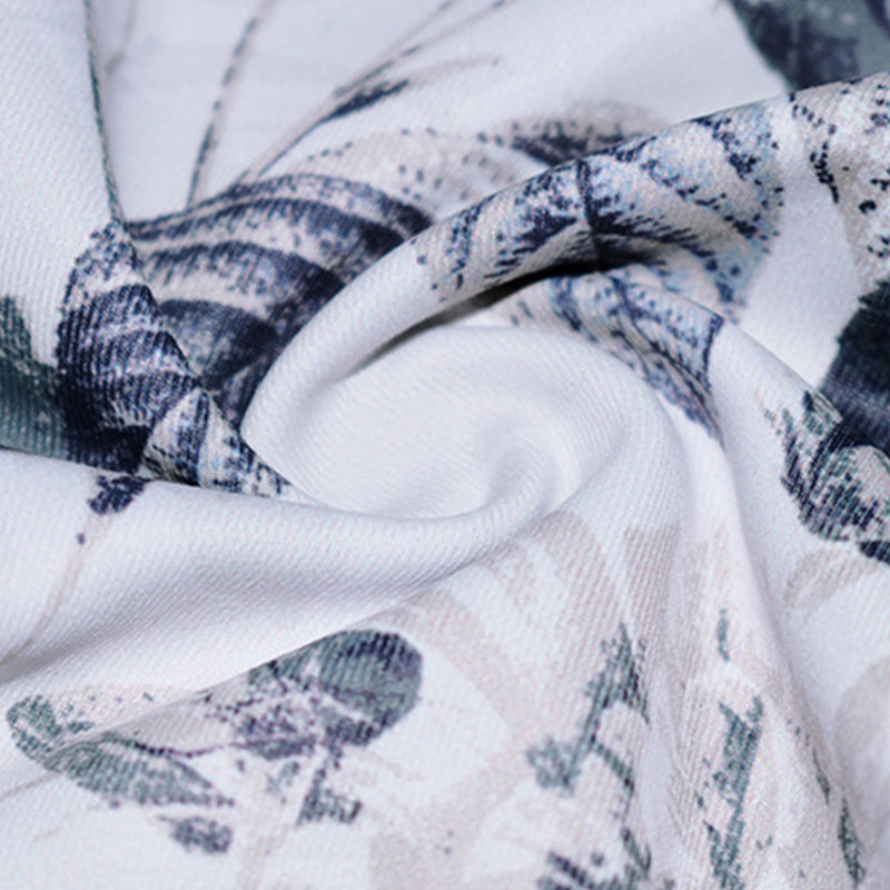 Buddha Stones Kwiaty Liście Nadruk Spodnie Sportowe Fitness Joga Legginsy Damskie Spodnie do Jogi - image 7