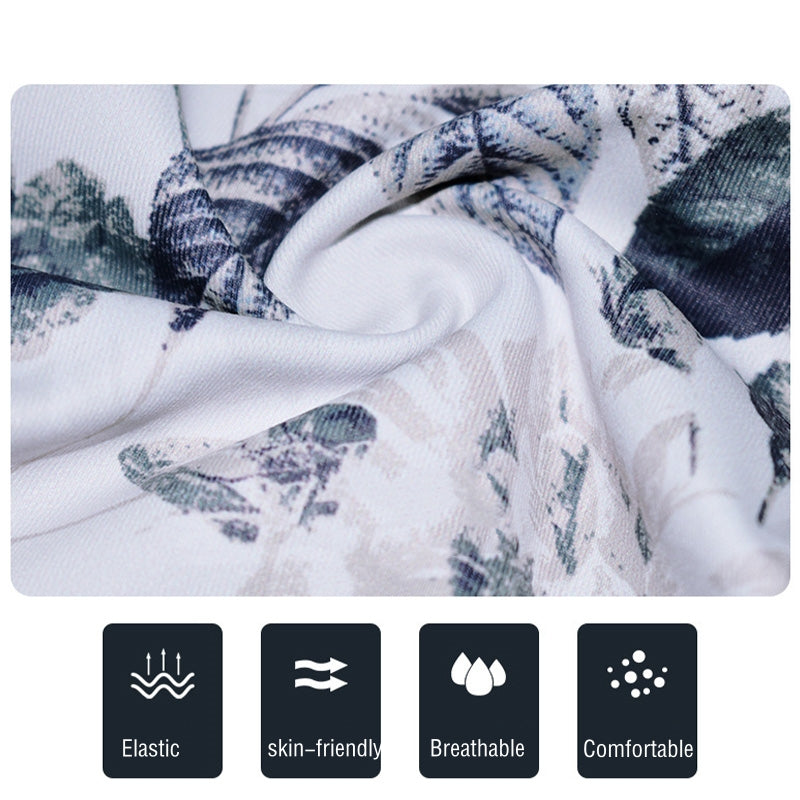 Buddha Stones Kwiaty Liście Nadruk Spodnie Sportowe Fitness Joga Legginsy Damskie Spodnie do Jogi - image 14