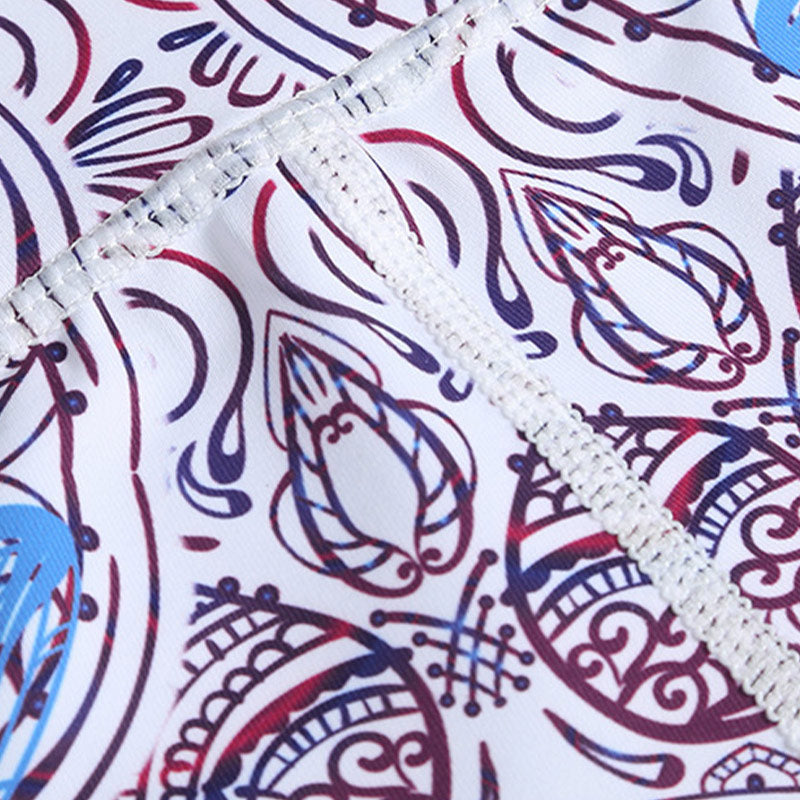 Buddha Stones Kwiaty Liście Ptaki Nadruk Spodnie Sportowe Fitness Joga Legginsy Damskie Spodnie do Jogi - image 10