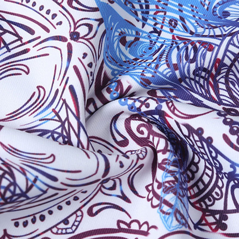 Buddha Stones Kwiaty Liście Ptaki Nadruk Spodnie Sportowe Fitness Joga Legginsy Damskie Spodnie do Jogi - image 9