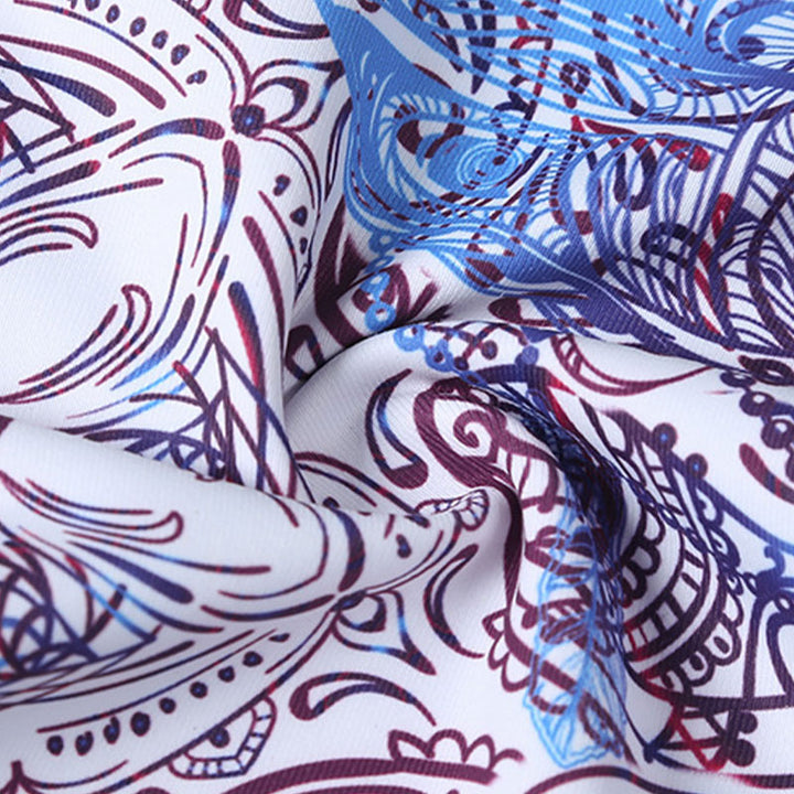 Buddha Stones Kwiaty Liście Ptaki Nadruk Spodnie Sportowe Fitness Joga Legginsy Damskie Spodnie do Jogi - image 9