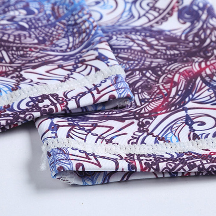 Buddha Stones Kwiaty Liście Ptaki Nadruk Spodnie Sportowe Fitness Joga Legginsy Damskie Spodnie do Jogi - image 12