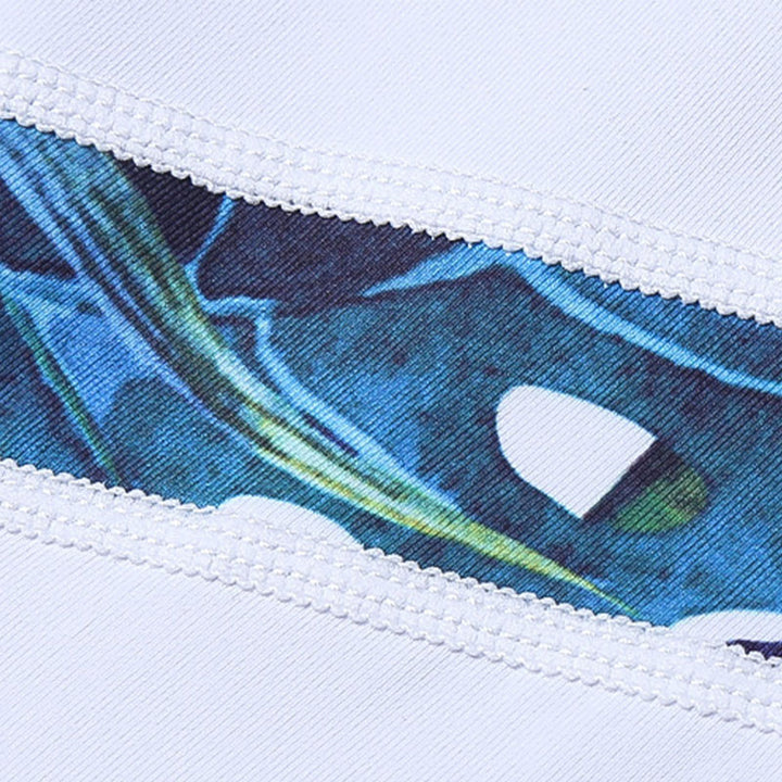 Buddha Stones 2 szt. Słonecznikowe kwiaty liście nadruk spodnie sportowe fitness joga damskie zestawy do jogi - image 20