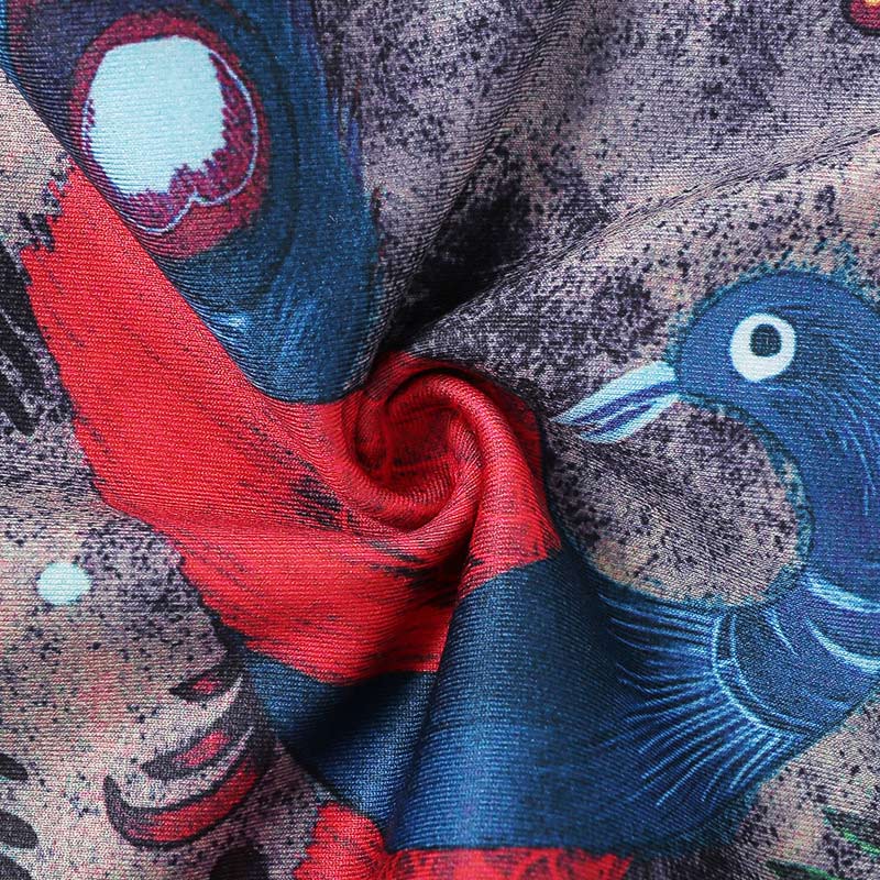 Buddha Stones Czerwone Niebieskie Pawie Pióra Spodnie Sportowe Fitness Joga Legginsy Damskie Spodnie do Jogi - image 7