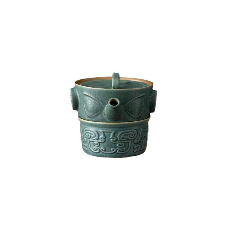 Buddha Stones Sanxingdui Ceramiczny Filiżanka Kung Fu Filiżanka Do Herbaty Z Torbą