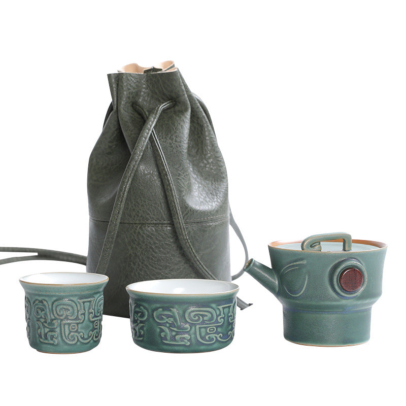 Buddha Stones Sanxingdui Ceramiczny Filiżanka Kung Fu Filiżanka Do Herbaty Z Torbą