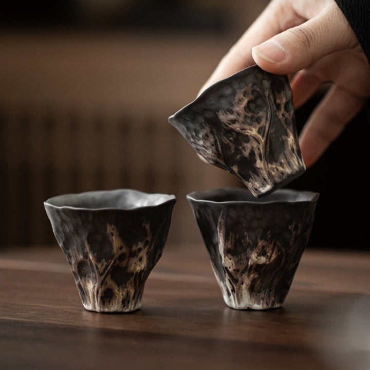 Buddha Stones w kształcie kwiatu lotosu Zen Ceramiczny kubek do herbaty Kung Fu 50ml