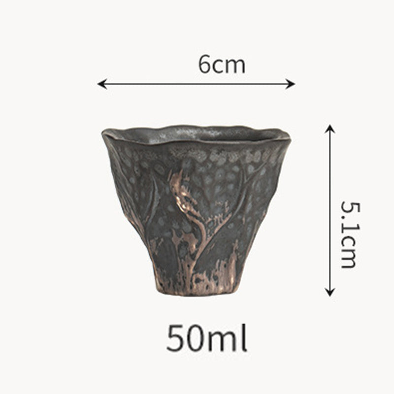 Buddha Stones w kształcie kwiatu lotosu Zen Ceramiczny kubek do herbaty Kung Fu 50ml - image 12