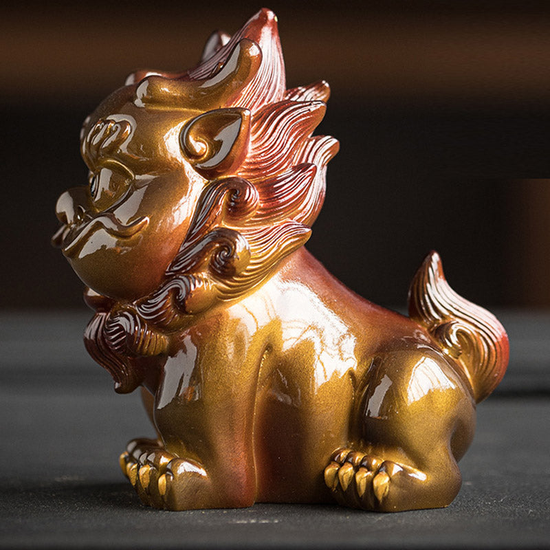 Buddha Stones Zmieniające Kolor Małe PiXiu Żywica Herbata Zwierzę Bogactwo Dom Figurka Dekoracja