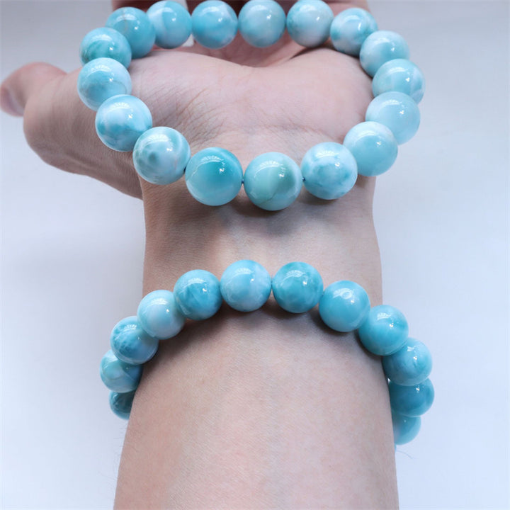Bransoletka z Buddha Stones naturalna Larimar Wisdom Confidence