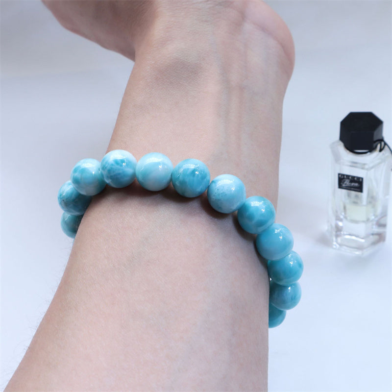 Bransoletka z Buddha Stones naturalna Larimar Wisdom Confidence