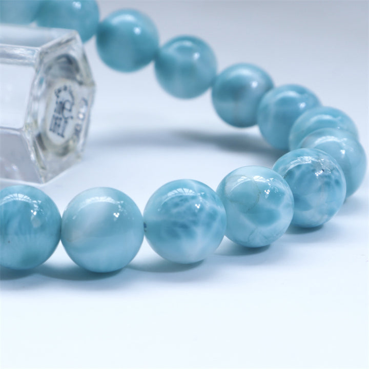 Bransoletka z Buddha Stones naturalna Larimar Wisdom Confidence