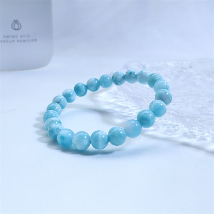 Bransoletka z Buddha Stones naturalna Larimar Wisdom Confidence