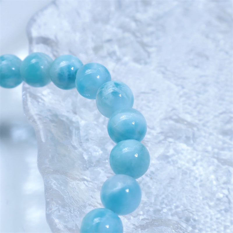 Bransoletka z Buddha Stones naturalna Larimar Wisdom Confidence