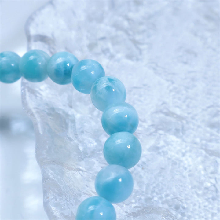 Bransoletka z Buddha Stones naturalna Larimar Wisdom Confidence