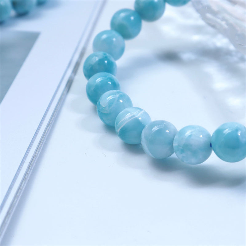 Bransoletka z Buddha Stones naturalna Larimar Wisdom Confidence