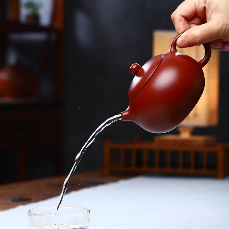 Buddha Stones Vintage Xishi Teapot Fioletowa Glina Kung Fu Teapot 240ml