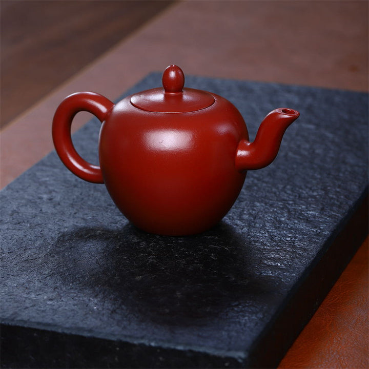 Buddha Stones Yixing Pół-ręcznie wykonany Brązowy Fioletowy Gliniany Czajnik Kung Fu 200ml