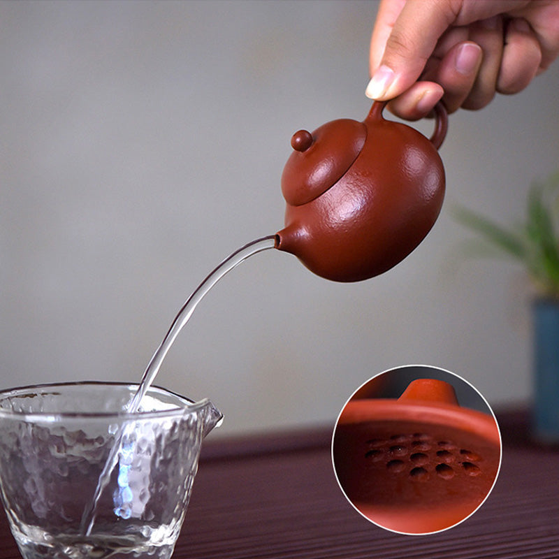 Buddha Stones Yixing Wszystko ręcznie Wen Dan Brązowy Fioletowy Gliniany Czajnik Kung Fu