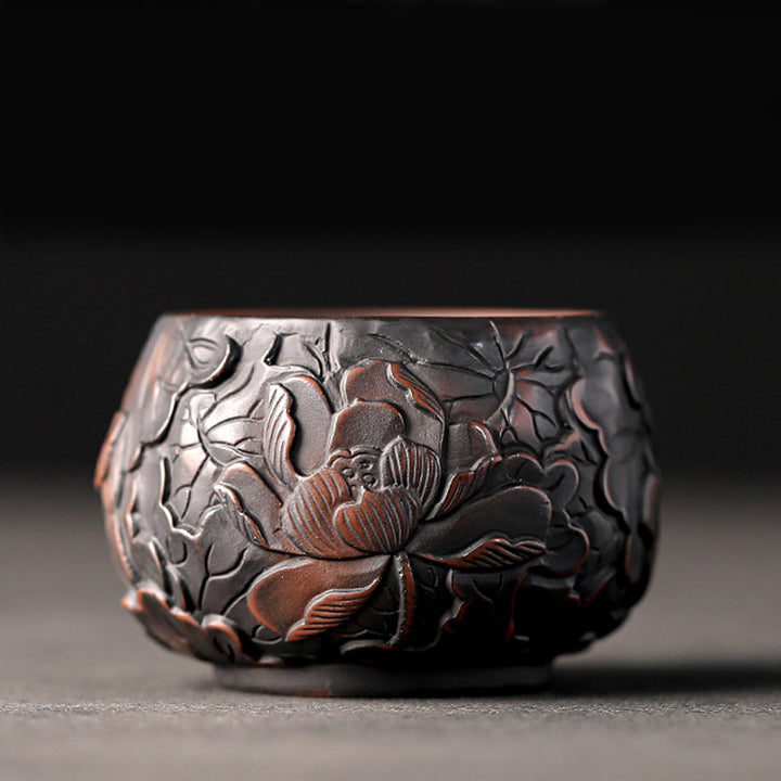 Buddha Stones Liść Lotosu Kwiat Krajobraz Smok Bambus Ceramiczny Filiżanka Kung Fu Filiżanka Miska