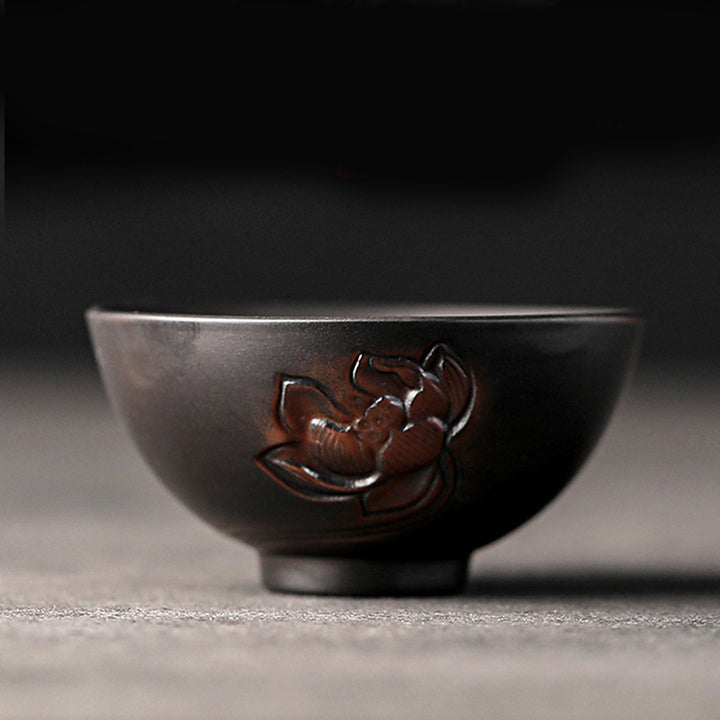Buddha Stones Liść Lotosu Kwiat Krajobraz Smok Bambus Ceramiczny Filiżanka Kung Fu Filiżanka Miska