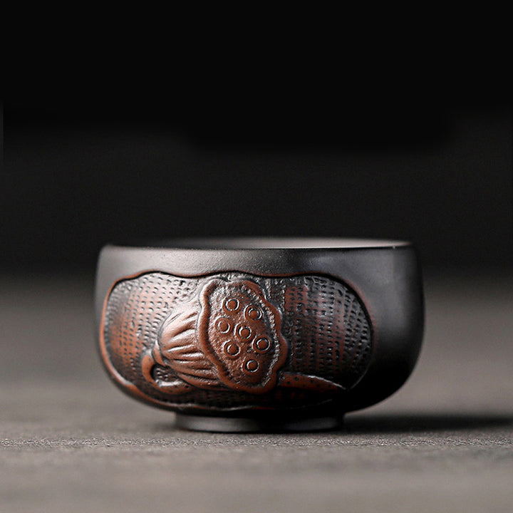 Buddha Stones Liść Lotosu Kwiat Krajobraz Smok Bambus Ceramiczny Filiżanka Kung Fu Filiżanka Miska