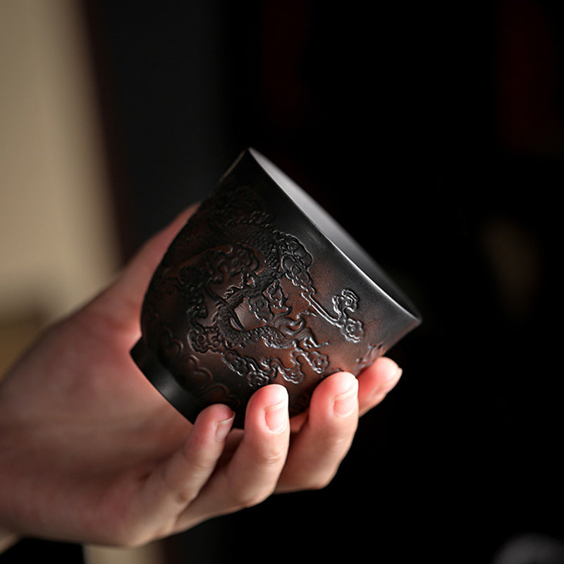 Buddha Stones Liść Lotosu Kwiat Krajobraz Smok Bambus Ceramiczny Filiżanka Kung Fu Filiżanka Miska