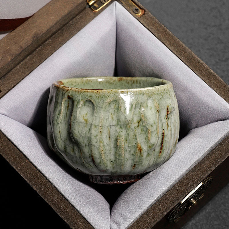Buddha Stones ręcznie robione proste spękane tekstury lodu chiński Jianzhan ceramiczny kubek do herbaty Kung Fu kubek do herbaty