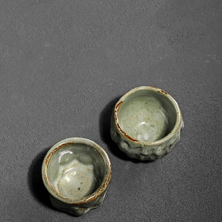 Buddha Stones ręcznie robione proste spękane tekstury lodu chiński Jianzhan ceramiczny kubek do herbaty Kung Fu kubek do herbaty