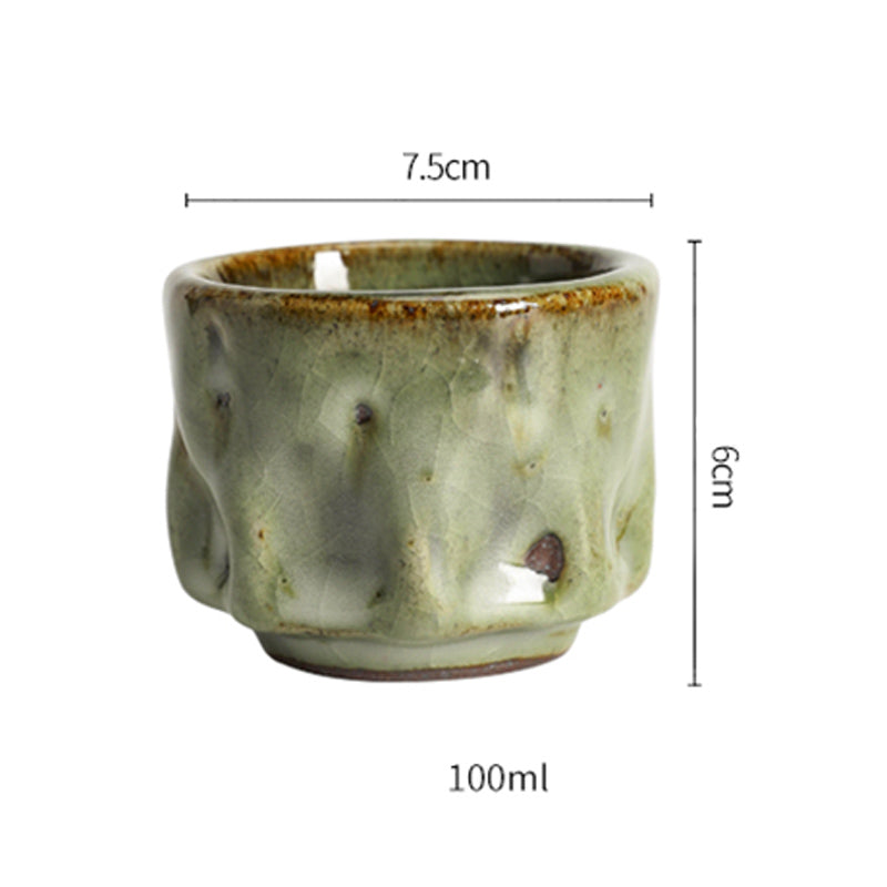 Buddha Stones ręcznie robione proste spękane tekstury lodu chiński Jianzhan ceramiczny kubek do herbaty Kung Fu kubek do herbaty