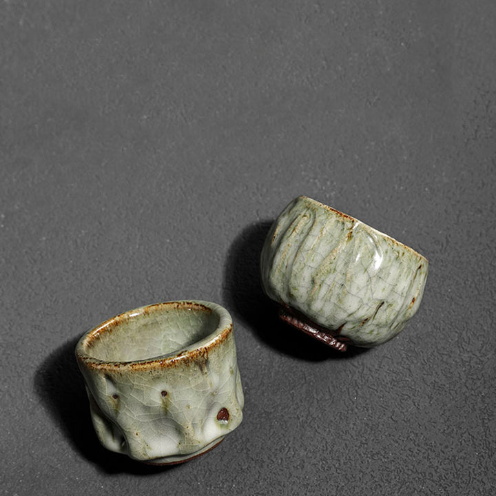 Buddha Stones ręcznie robione proste spękane tekstury lodu chiński Jianzhan ceramiczny kubek do herbaty Kung Fu kubek do herbaty