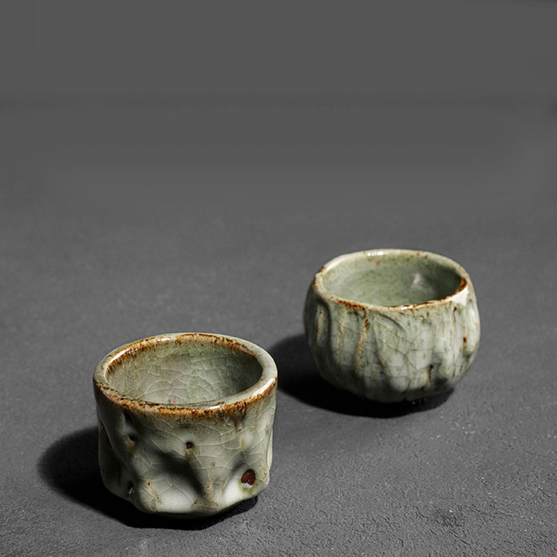 Buddha Stones ręcznie robione proste spękane tekstury lodu chiński Jianzhan ceramiczny kubek do herbaty Kung Fu kubek do herbaty