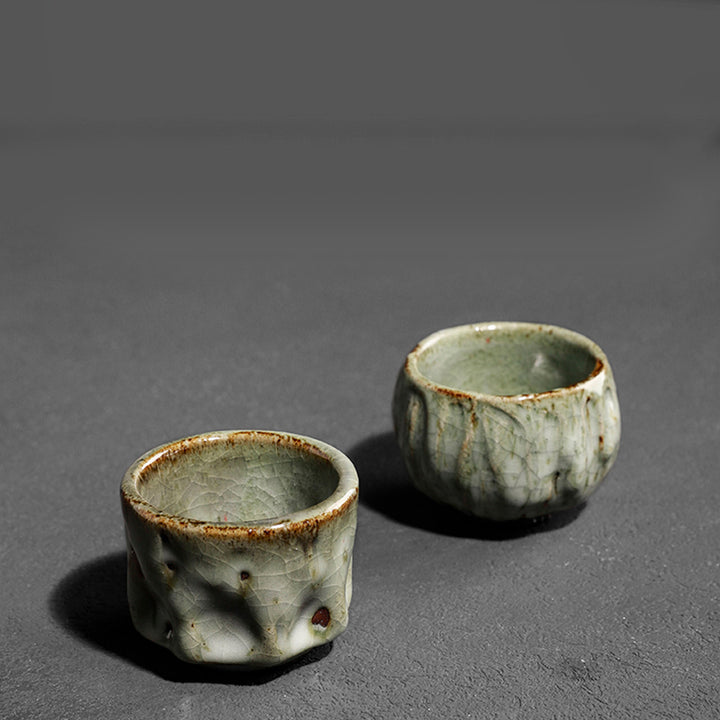 Buddha Stones ręcznie robione proste spękane tekstury lodu chiński Jianzhan ceramiczny kubek do herbaty Kung Fu kubek do herbaty