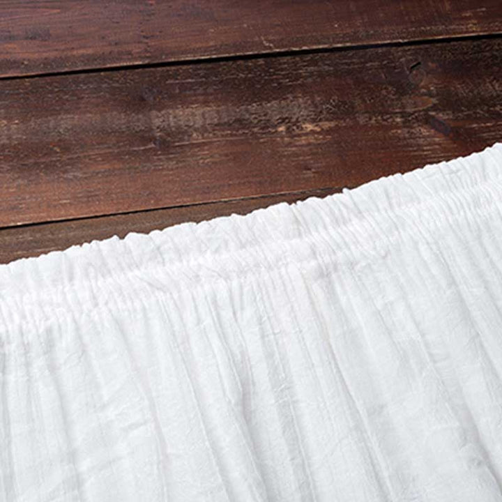 Buddha Stones 2 szt. Prosty design Białe spodnie do medytacji jogi Zen Tai Chi Bawełna Lniana Odzież damska Zestaw - image 17