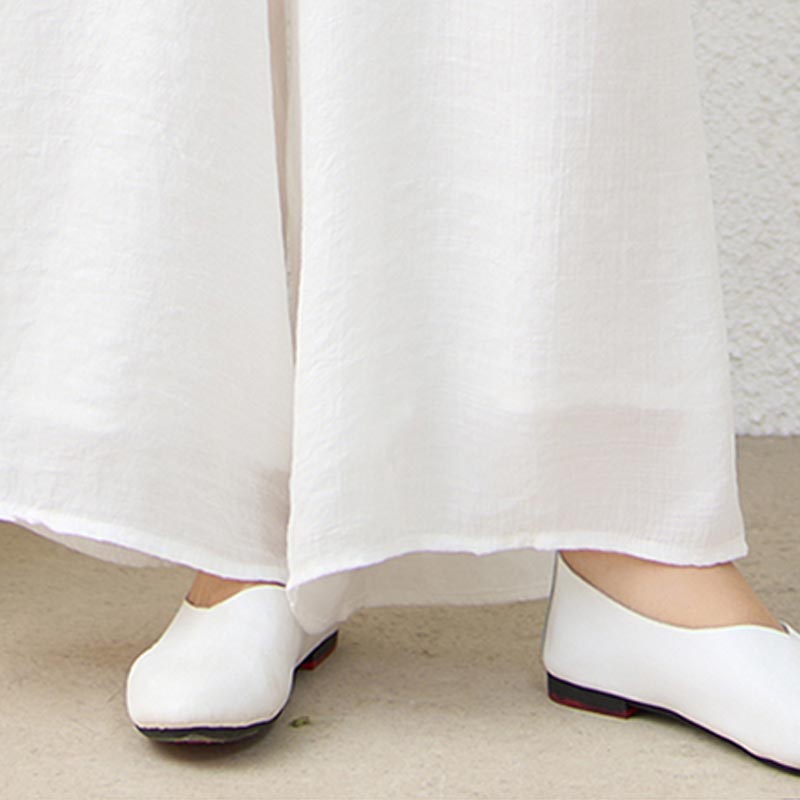 Buddha Stones 2 szt. Proste chińskie żaby guziki spodnie do medytacji joga zen tai chi bawełna odzież damska zestaw - image 15