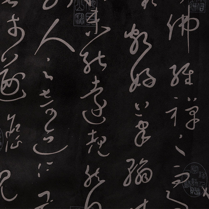 Buddha Stones Chińska Kaligrafia Odzież Kurtka Płaszcz Tang Garnitur Męski Odzież - image 5