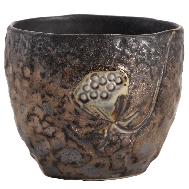 Buddha Stones, Strąk Lotosu, Kwiat, Pomyślne Chmury, Ceramiczna Filiżanka do Herbaty Kung Fu